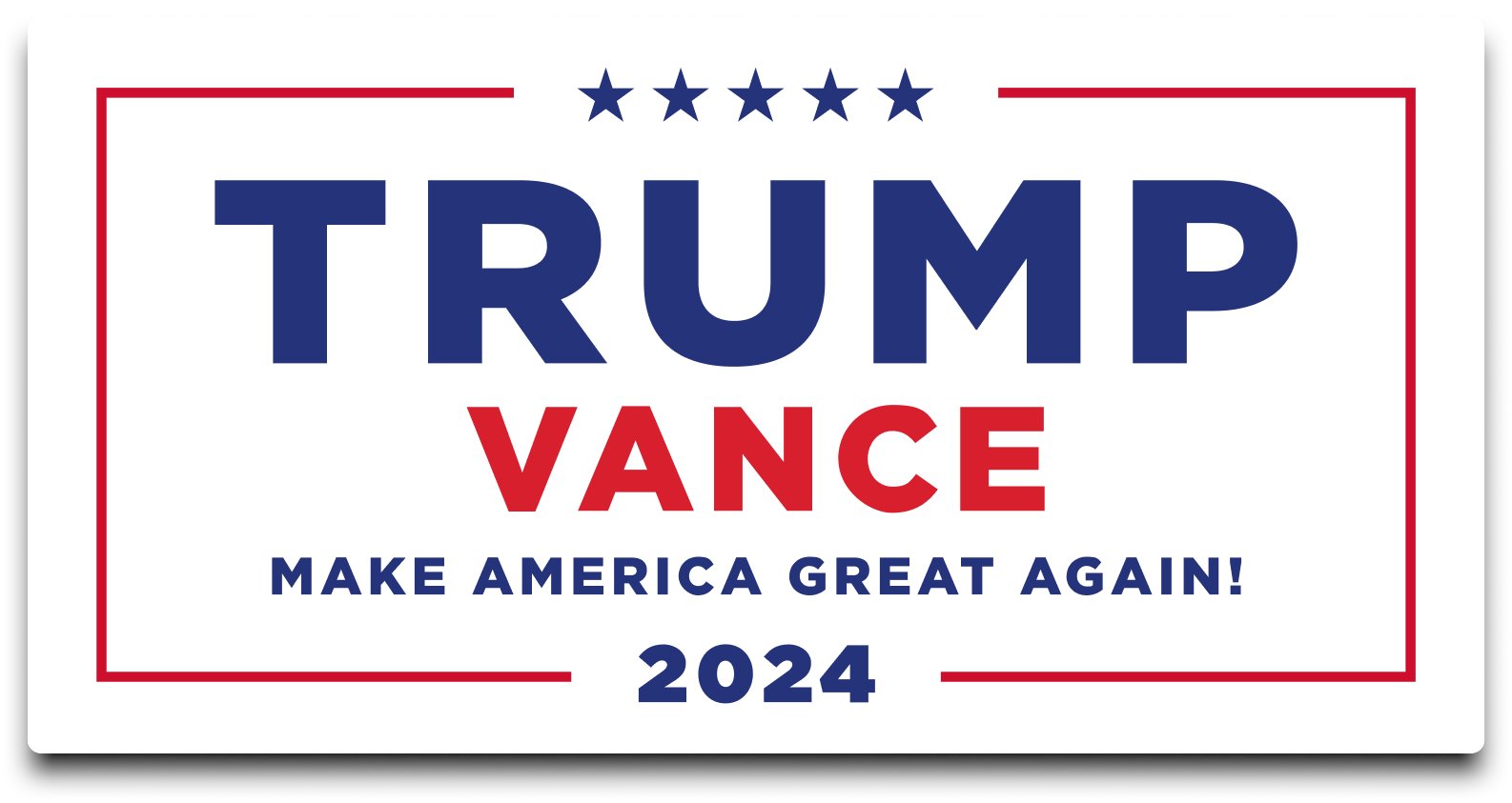 Trump Vance 2024 Campaign Banner